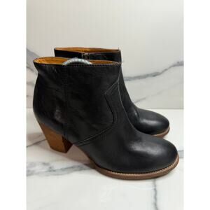 Madewell 1937 Women's Black Leather Winston Boots Sz 9 Classic Staple Western